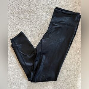 Black Faux Leather Leggings